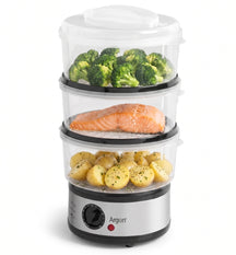 Argon Dampsk cooker RVS - 3 lag - 2,5 liter - 500 W