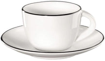 ASA Espressokop og Skål A Table Ligne Noire 70 ml
