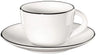 ASA Espressokop og Skål A Table Ligne Noire 70 ml