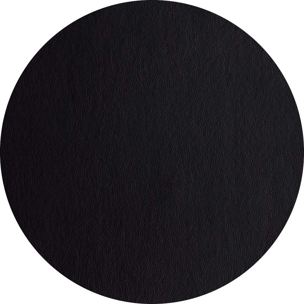 ASA Selection Placemat - Leather Optic Fine - Sort - ø 38 cm