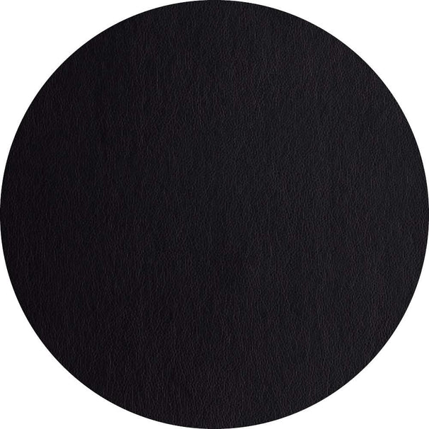 ASA Selection Placemat - Leather Optic Fine - Sort - ø 38 cm