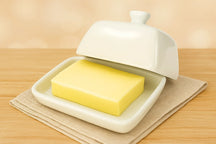 Cookinglife Botervloot Wit Porselein 10 x 7.5 cm