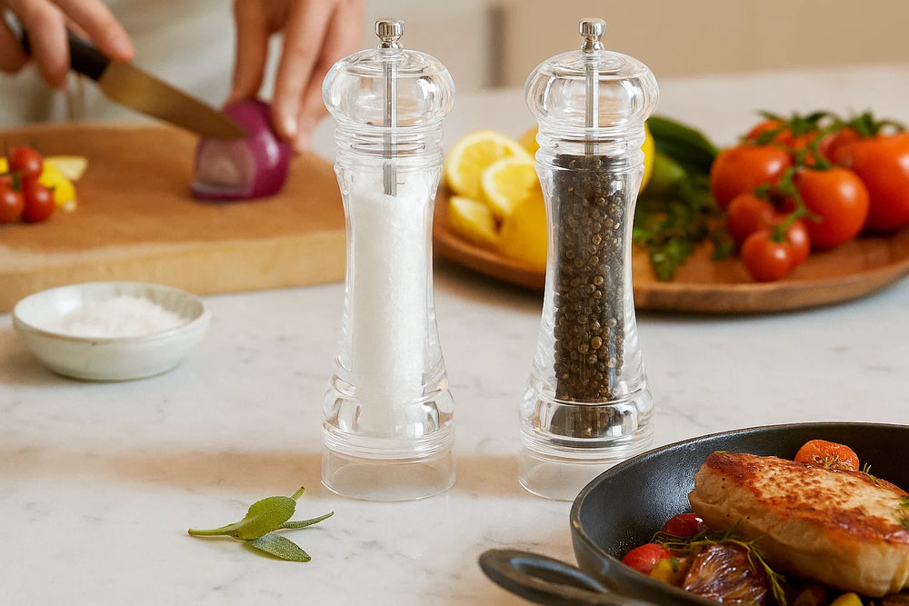 Cookinglife Peber- og Saltmølle Sæt Rocca Transparent - 21,5 cm