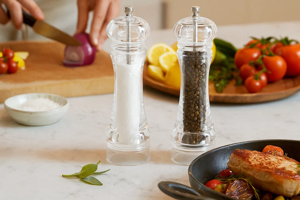 Cookinglife Peber- og Saltmølle Sæt Rocca Transparent - 21,5 cm