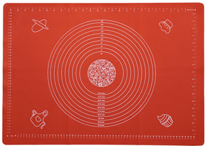 Sareva Bagmat - Silikone - Rød - 70 x 50 cm - Også egnet som bageunderlag
