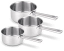Beka Steelpannenset Cicla RVS 3-Delig ø 16, 18 & 20 cm - egnet til alle varmekilder