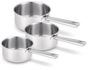 Beka Steelpannenset Cicla RVS 3-Delig ø 16, 18 & 20 cm - egnet til alle varmekilder