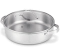 Beka Hapjespan / Sauteerpan med 2 sidestænger & glaslåg Cicla ø 28 cm - egnet til alle varmekilder - uden non-stick belægning