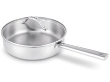 Beka Hapjespan / Sauteerpan med glaslåg Cicla ø 24 cm - egnet til alle varmekilder - uden non-stick belægning