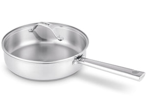 Beka Hapjespan / Sauteerpan med glaslåg Cicla ø 24 cm - egnet til alle varmekilder - uden non-stick belægning