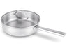 Beka Hapjespan / Sauteerpan med glaslåg Cicla ø 24 cm - egnet til alle varmekilder - uden non-stick belægning