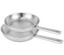 Beka Stegepand sæt Cicla RVS 2-delt ø 24 & 28 cm - egnet til alle varmekilder - uden non-stick belægning