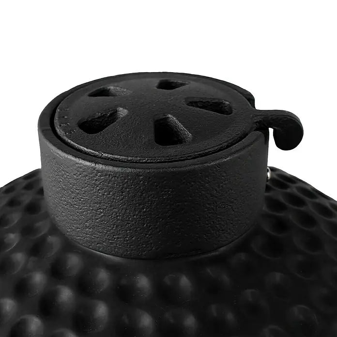 Bighorn Barbecue Kamado Keramisk Mat Sort - 13 Inch - Kulgrill - Inkl. Pizzasten - 27 cm