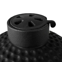 Bighorn Barbecue Kamado Keramisk Mat Sort - 13 Inch - Kulgrill - Inkl. Pizzasten - 27 cm