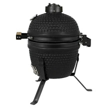Bighorn Barbecue Kamado Keramisk Mat Sort - 13 Inch - Kulgrill - Inkl. Pizzasten - 27 cm