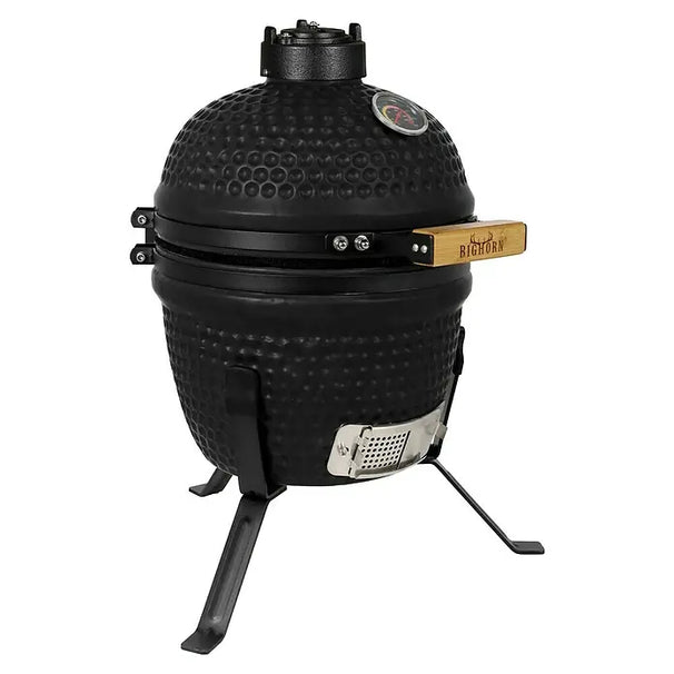 Bighorn Kamado BBQ Startersæt - Kamado 13 inch - med Trækul, Tændblokke & beskyttelsesovertræk
