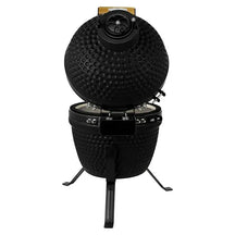 Bighorn Barbecue Kamado Keramisk Mat Sort - 13 Inch - Kulgrill - Inkl. Pizzasten - 27 cm