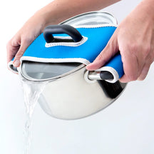 BK Pannenlap / Afgiethulp Mr. Gripper Blauw Geruit - 48 x 11 cm - sfeerbeeld 1