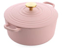 BK Stegegryde Bourgogne Blush Pink Støbejern ø 24 cm / 4,2 Liter - emaljeret non-stick belægning