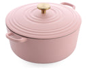 BK Stegegryde Bourgogne Blush Pink Støbejern ø 28 cm / 6,7 Liter - emaljeret non-stick belægning