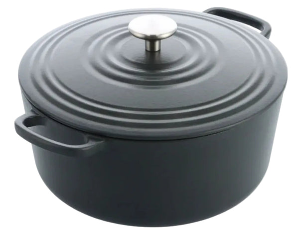 BK Stegegryde Bourgogne Earl Grey Støbejern ø 24 cm / 4,2 Liter - emaljeret non-stick belægning
