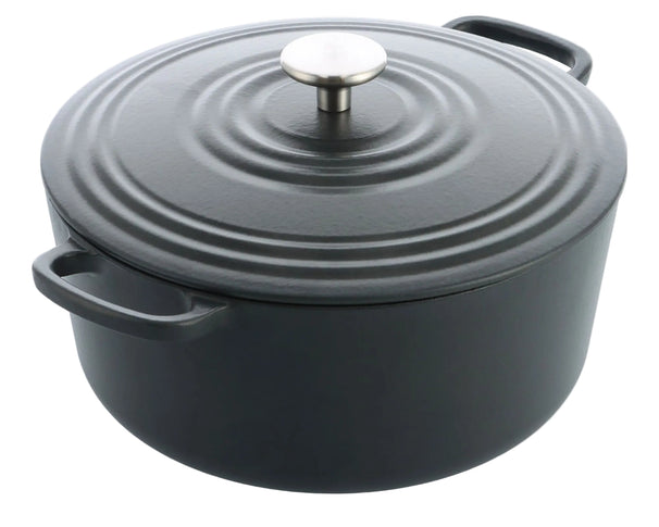 BK Stegegryde Bourgogne Earl Grey Støbejern ø 28 cm / 6,7 Liter - emaljeret non-stick belægning