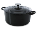 BK Stegegryde Bourgogne Jet Black Støbejern ø 20 cm / 2,5 Liter - emaljeret non-stick belægning