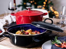 BK Braadpan Fortalit Emaille Zwart ø 22 cm / 2 Liter - sfeerbeeld 5