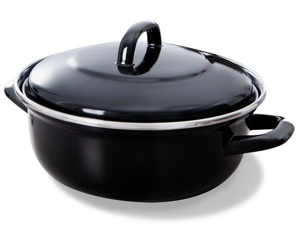 BK Stegegryde Fortalit Emalje Sort ø 30 cm / 5 Liter - emaljeret non-stick belægning