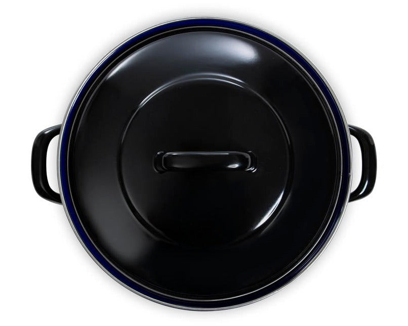 BK Braadpan Fortalit Emaille Zwart ø 30 cm / 5 Liter - bovenaanzicht