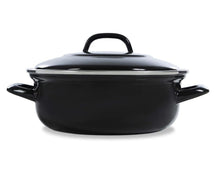 BK Braadpan Fortalit Emaille Zwart ø 36 cm / 7.5 Liter - zijaanzicht