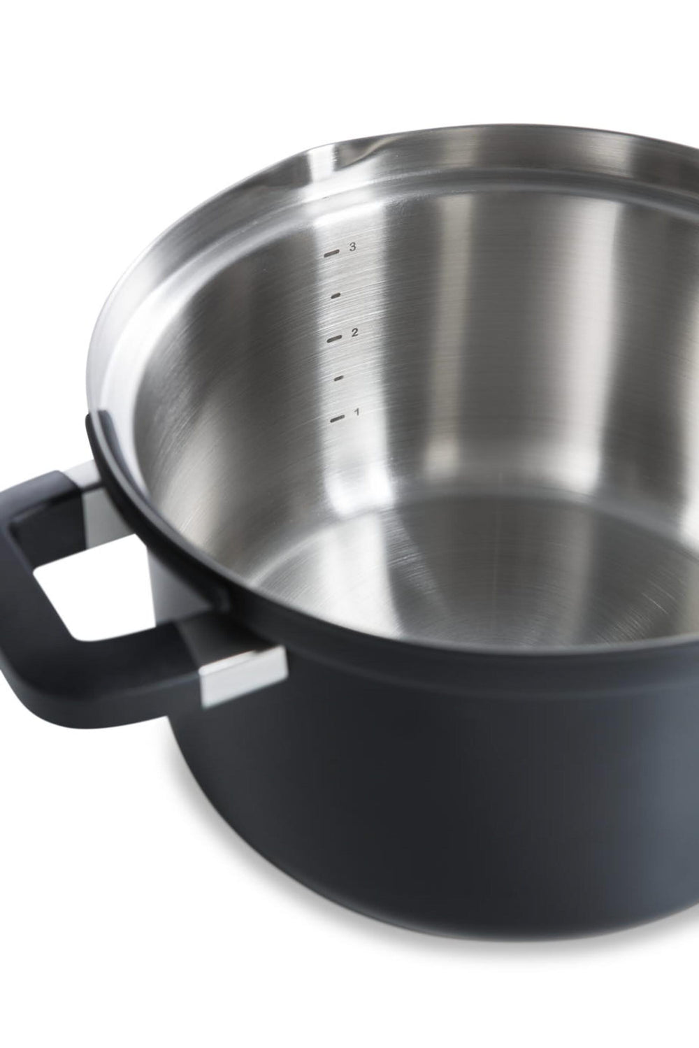 BK Pannenset Flow Cool Sort 4-delt - RVS - Kogepande ø 16, 18, 20 cm & Stegepande ø 16 cm