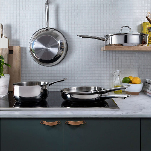 BK Stegepande Bright Rustfrit Stål ø 28 cm - uden non-stick belægning