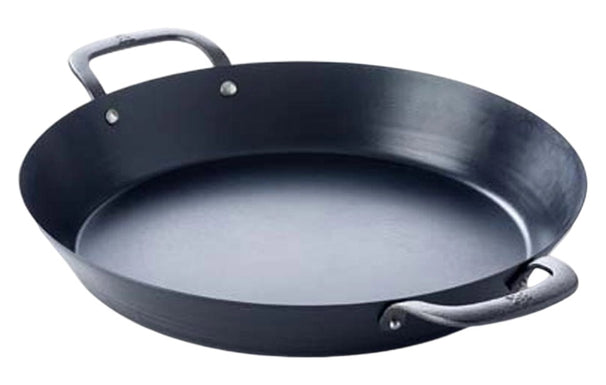 BK Paellapande Black Steel Pladestål ø 38 cm - uden non-stick belægning