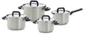BK Pannenset Flow Cool RVS 4-delig - Kookpan ø 16, 18 & 20 cm & Steelpan ø 16 cm
