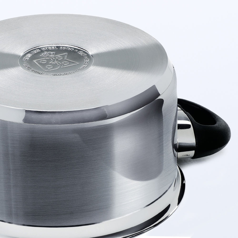 BK Pannenset Karaat+ RVS 4-delig - Kookpan ø 16, 18 & 20 cm & Steelpan ø 16 cm - detail 2