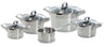 BK Pannenset Premium+ RVS 5-delig - Kookpan ø 16, 18 & 20 cm, Steelpan ø 16 cm & Soeppan ø 24 cm