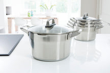 BK Pannenset Premium+ RVS 5-delig - Kookpan ø 16, 18 & 20 cm, Steelpan ø 16 cm & Soeppan ø 24 cm - sfeerbeeld 2