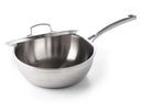 BK Sauteuse Superior Tri-Ply Rustfrit Stål ø 24 cm - med låg - uden non-stick belægning