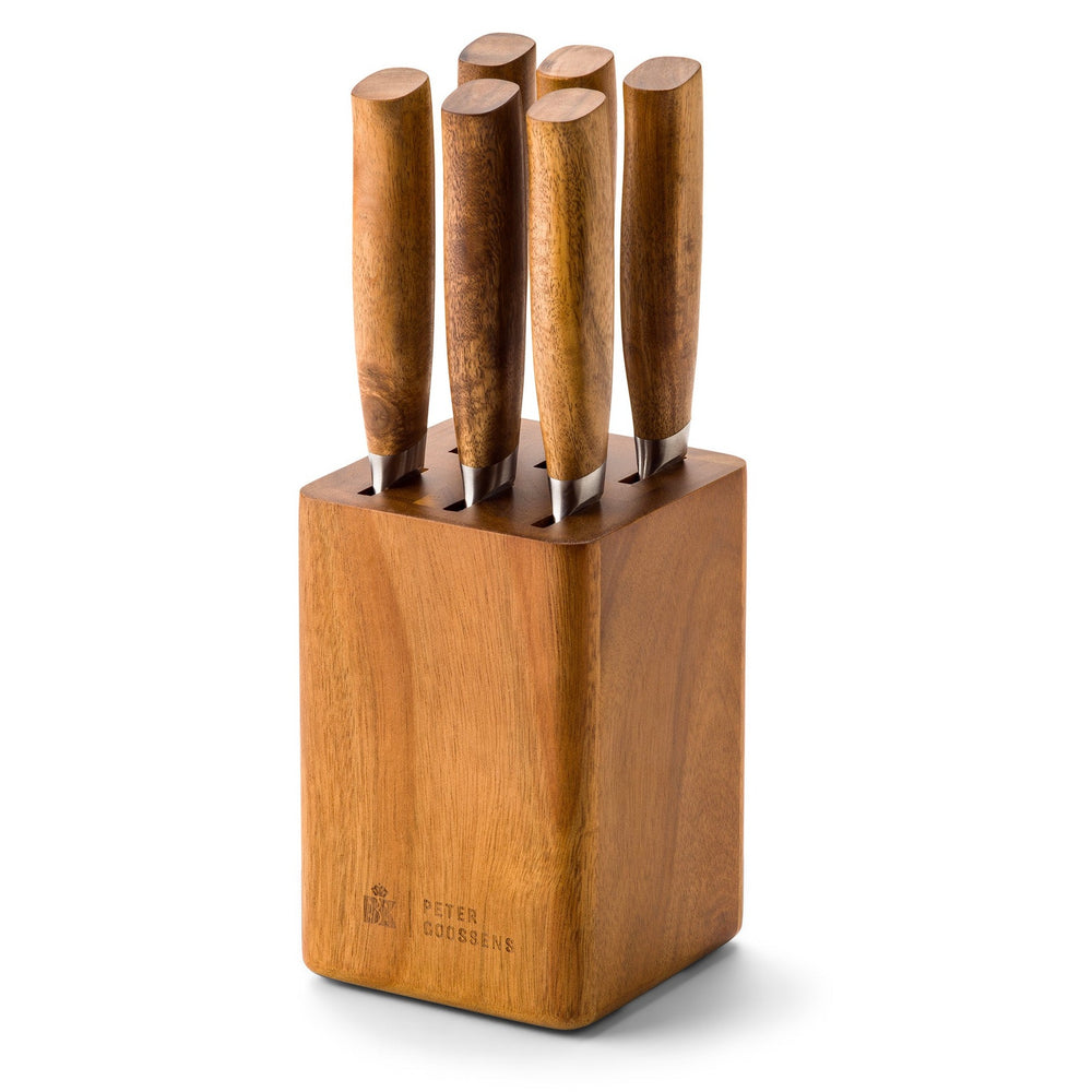 BK Steakmessen met Messenblok Peter Goossens Maestro - 6 stuks - messenblok met messen