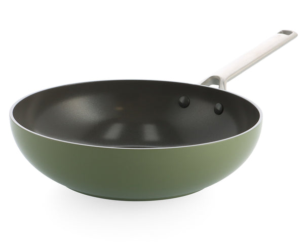 BK Wokpande Sublime Olive Green ø 28 cm - keramisk non-stick belægning