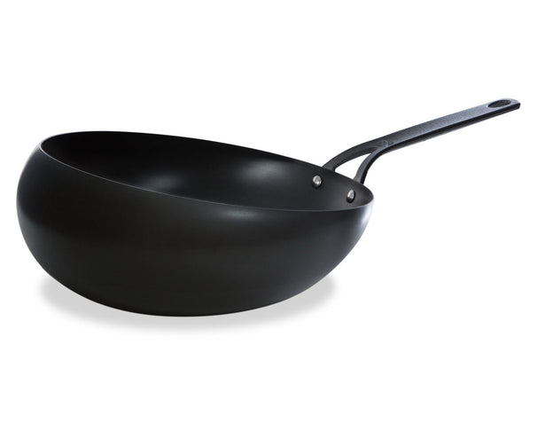 BK Wokpande Wokarang Black Steel Pladestål ø 30 cm / 2,6 Liter - uden non-stick belægning