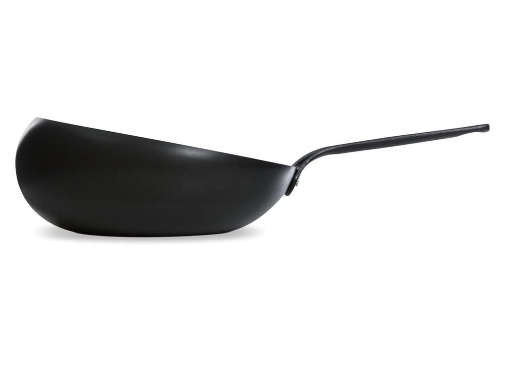 BK Wokpan Wokarang Black Steel Plaatstaal ø 30 cm / 2.6 Liter - zijaanzicht