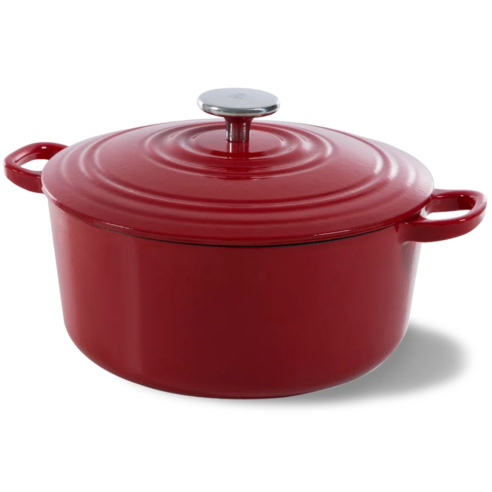 BK Stegegryde Bourgogne Chili Red Gussejern ø 28 cm / 6.7 liter - emaljeret non-stick belægning