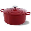 BK Stegegryde Bourgogne Chili Red Gussejern ø 28 cm / 6.7 liter - emaljeret non-stick belægning