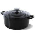 BK Stegegryde Bourgogne Jet Black Gussejern ø 24 cm / 4.2 liter - emaljeret non-stick belægning