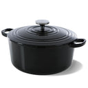 BK Stegegryde Bourgogne Jet Black Gussejern ø 24 cm / 4.2 liter - emaljeret non-stick belægning