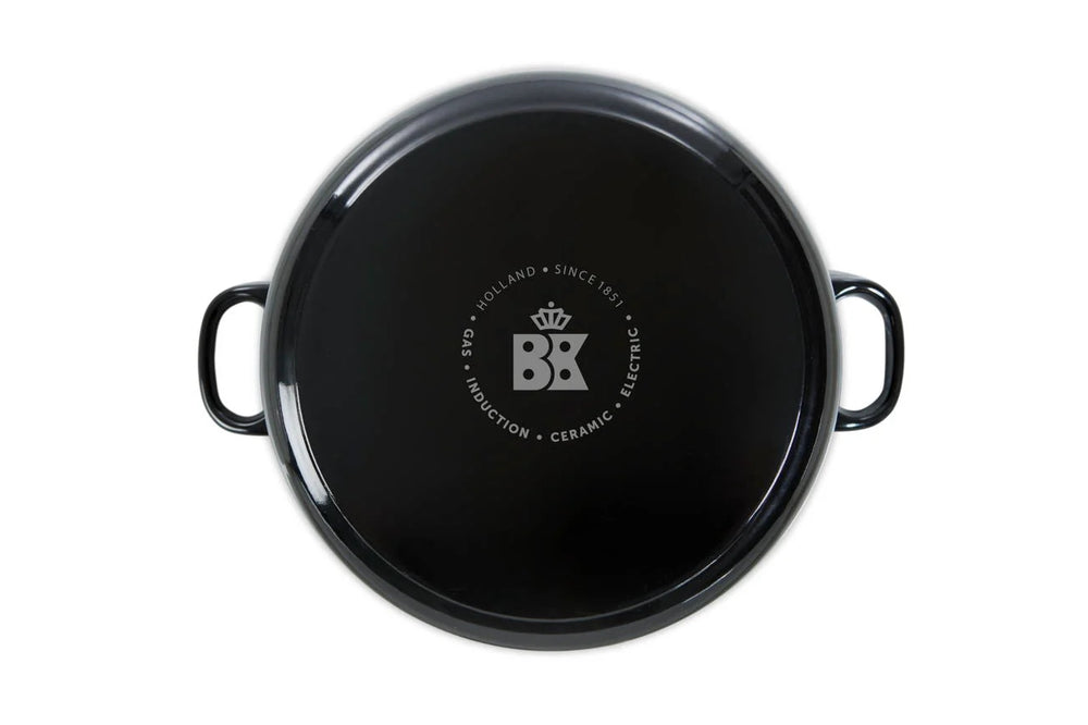 BK Stegegryde Bourgogne Jet Black Gussejern ø 24 cm / 4.2 liter - emaljeret non-stick belægning