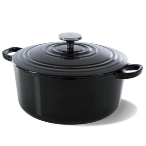 BK Stegegryde Bourgogne Jet Black Gussejern ø 26 cm / 5.3 Liter - emaljeret non-stick belægning