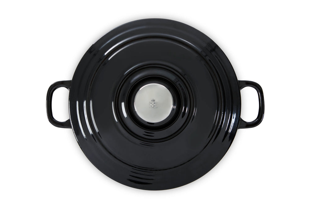BK Stegegryde Bourgogne Jet Black Gussejern ø 26 cm / 5.3 Liter - emaljeret non-stick belægning